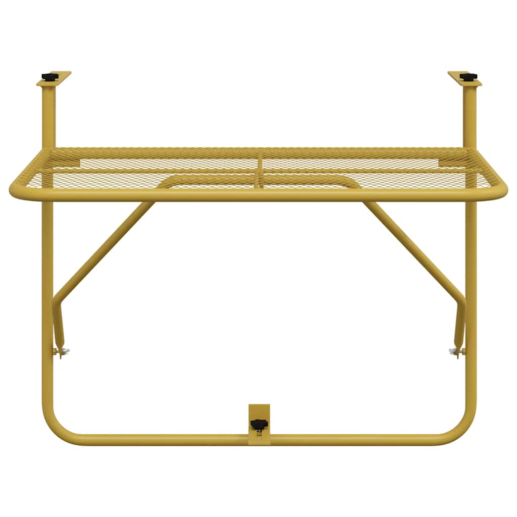 Balkontisch Golden 60x40 cm Stahl