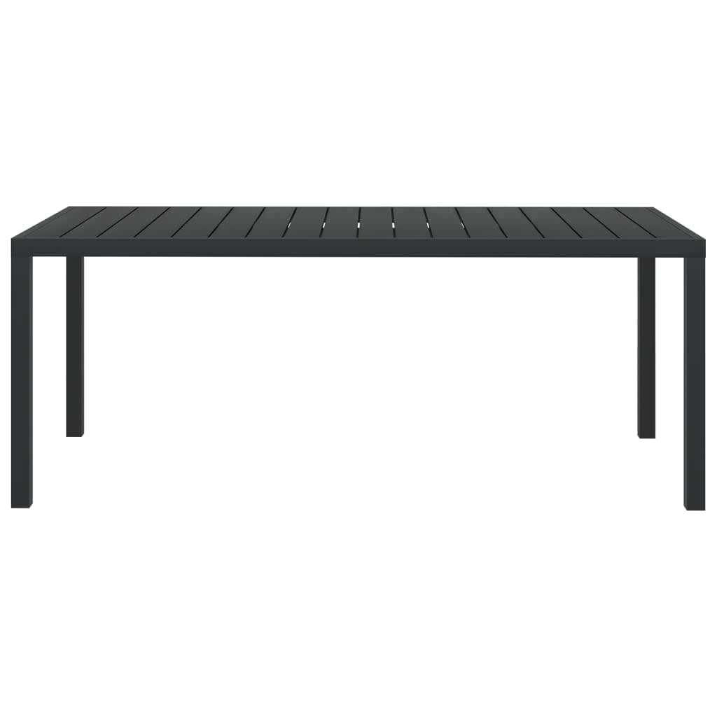 9-tlg. Garten-Essgruppe mit Kissen Poly Rattan Grau
