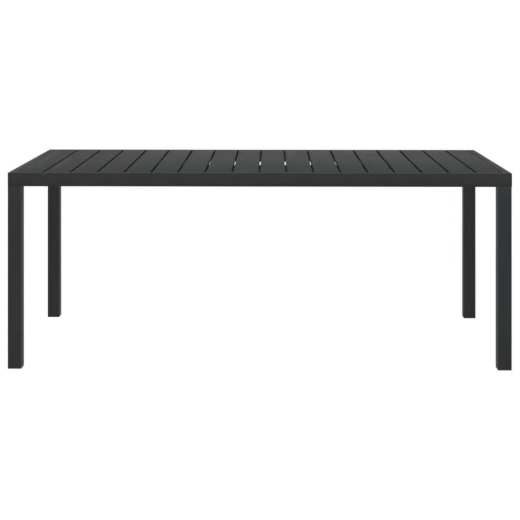 9-tlg. Garten-Essgruppe mit Kissen Poly Rattan Grau