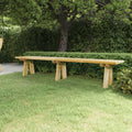 Gartenbank 220 cm Massivholz Kiefer Imprägniert