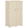 Kunststoffschrank 79x43x125 cm Holzdesign Angora-Weiß