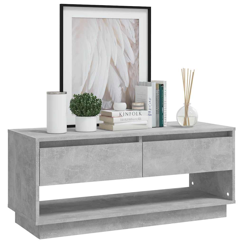 TV-Schrank Betongrau 102x41x44 cm Holzwerkstoff