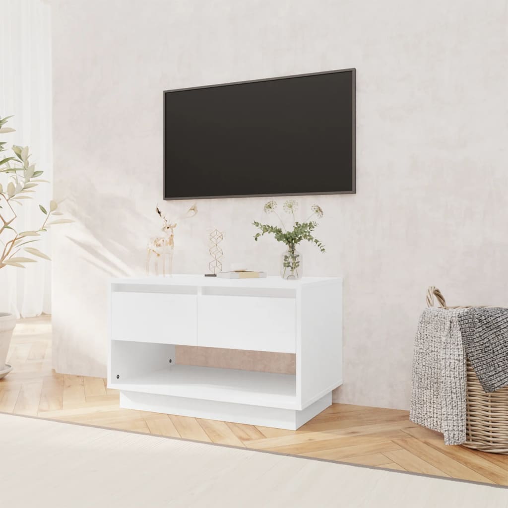 TV-Schrank Hochglanz-Weiß 70x41x44 cm Holzwerkstoff