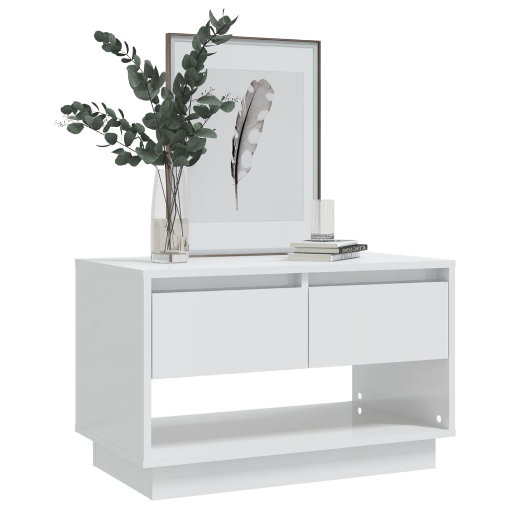 TV-Schrank Hochglanz-Weiß 70x41x44 cm Holzwerkstoff