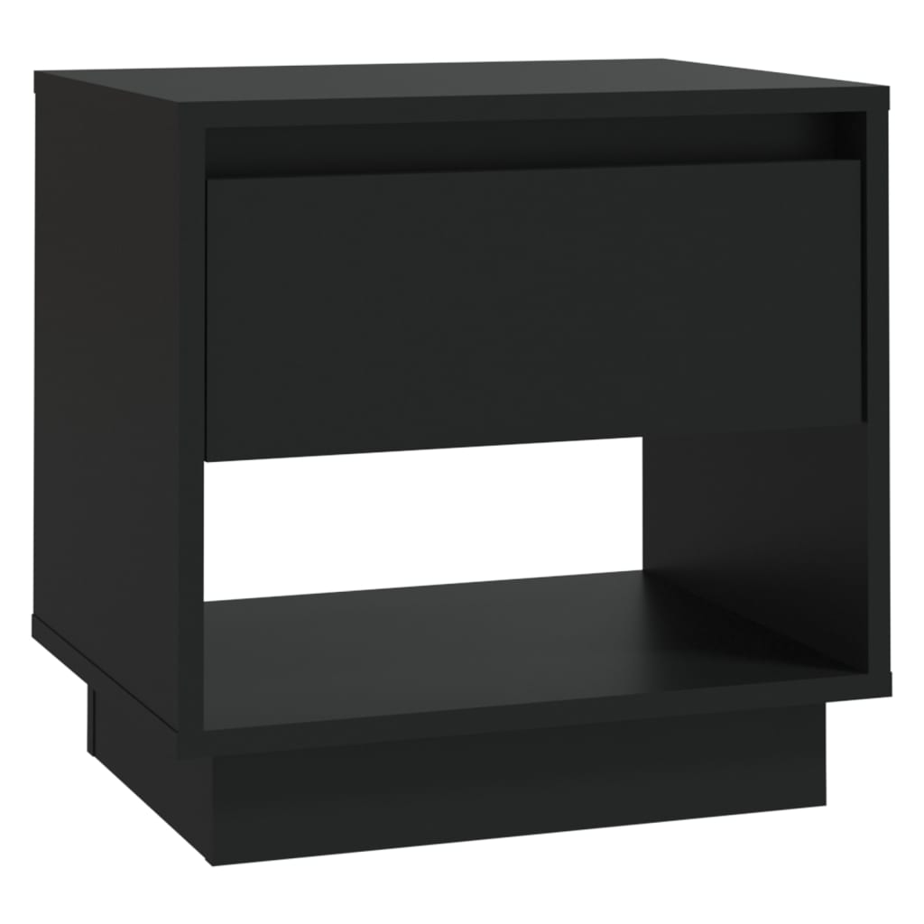 Nachttisch Schwarz 45x34x44 cm Holzwerkstoff