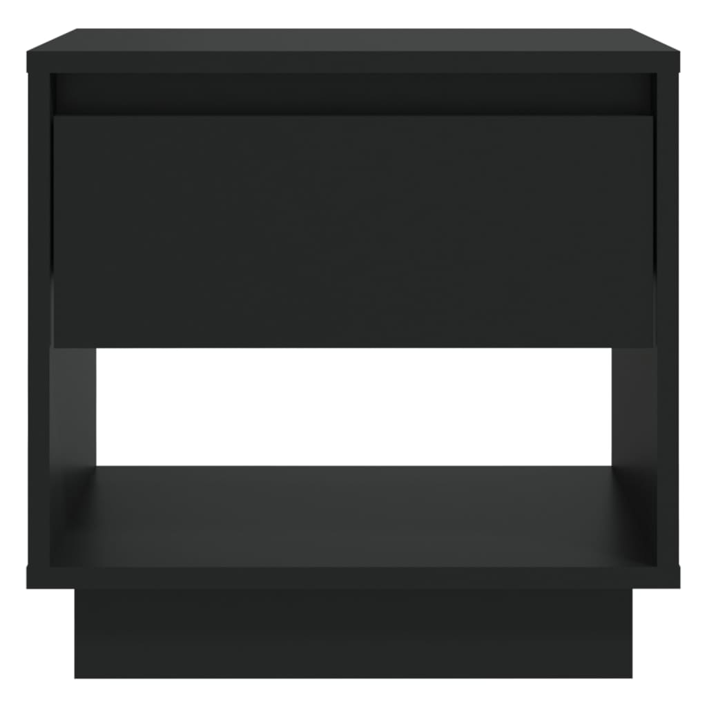 Nachttisch Schwarz 45x34x44 cm Holzwerkstoff