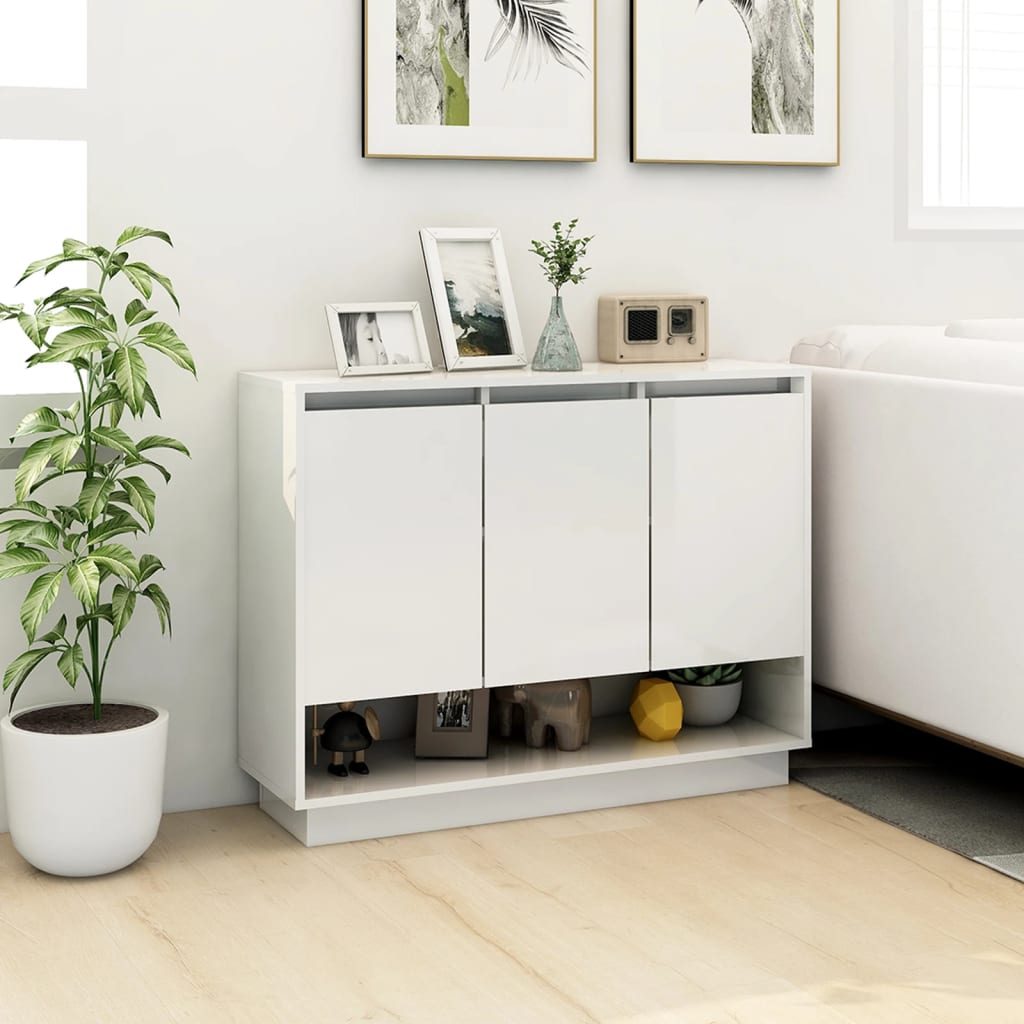 Sideboard Weiß 97x31x75 cm Holzwerkstoff