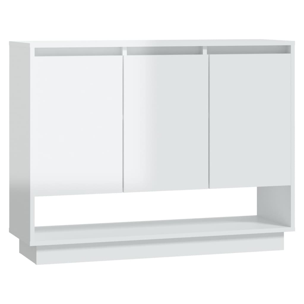 Sideboard Hochglanz-Weiß 97x31x75 cm Holzwerkstoff
