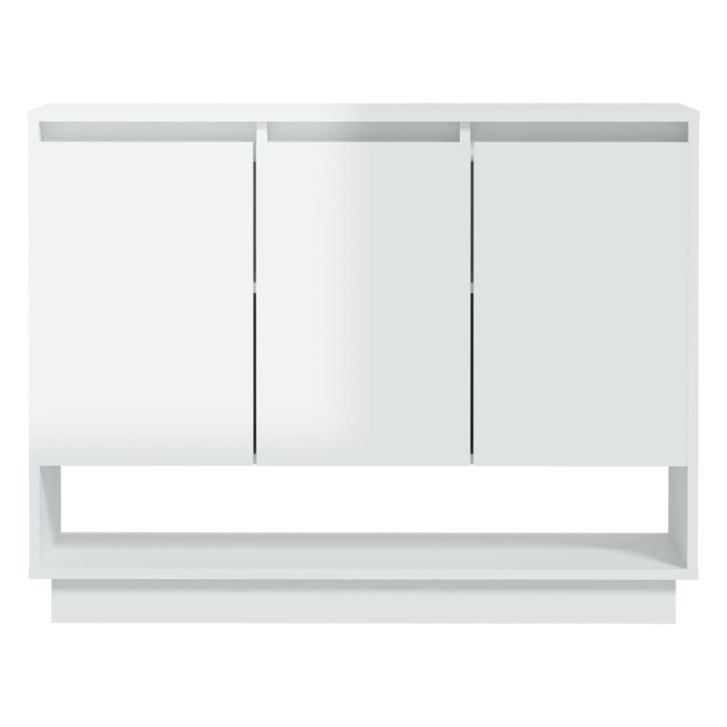 Sideboard Hochglanz-Weiß 97x31x75 cm Holzwerkstoff