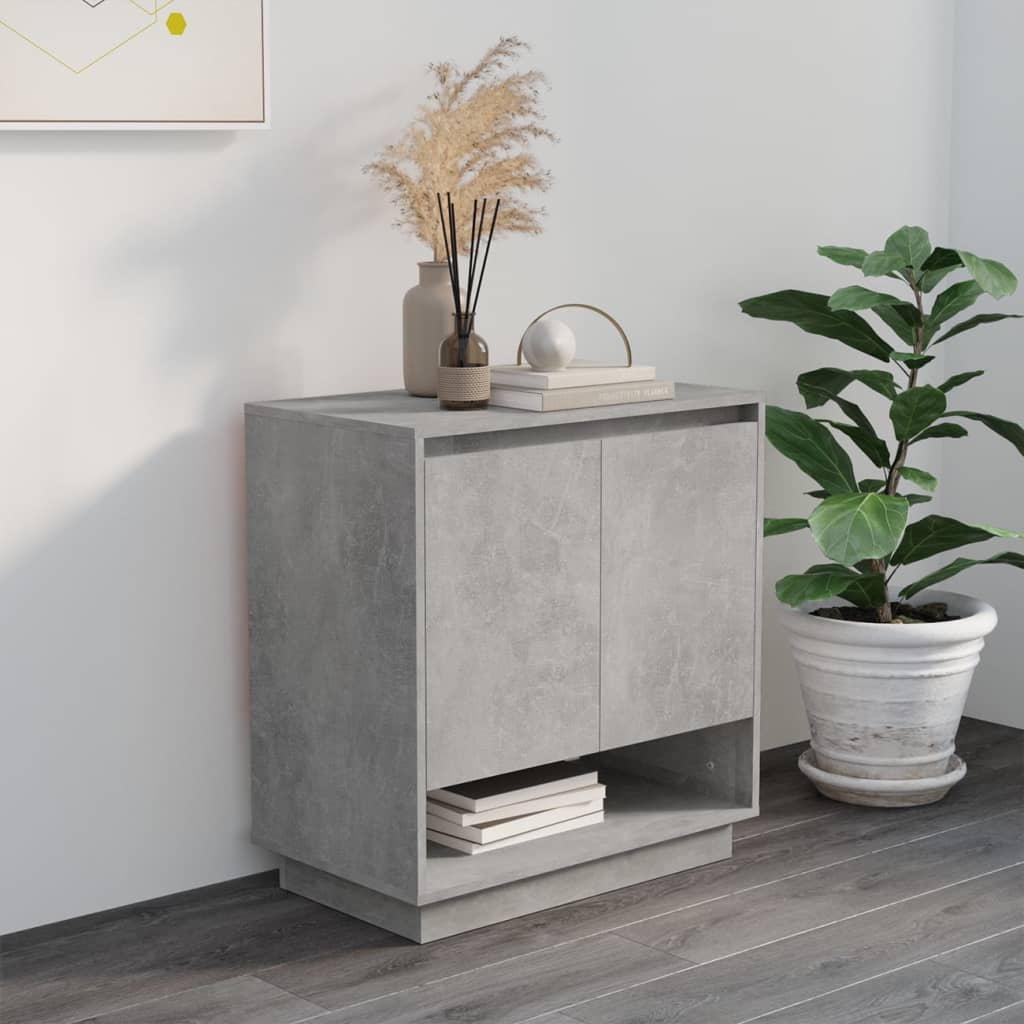 Sideboard Betongrau 70x41x75 cm Holzwerkstoff