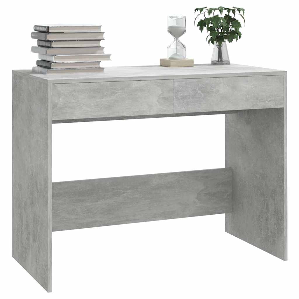 Schreibtisch Betongrau 101x50x76,5 cm Holzwerkstoff