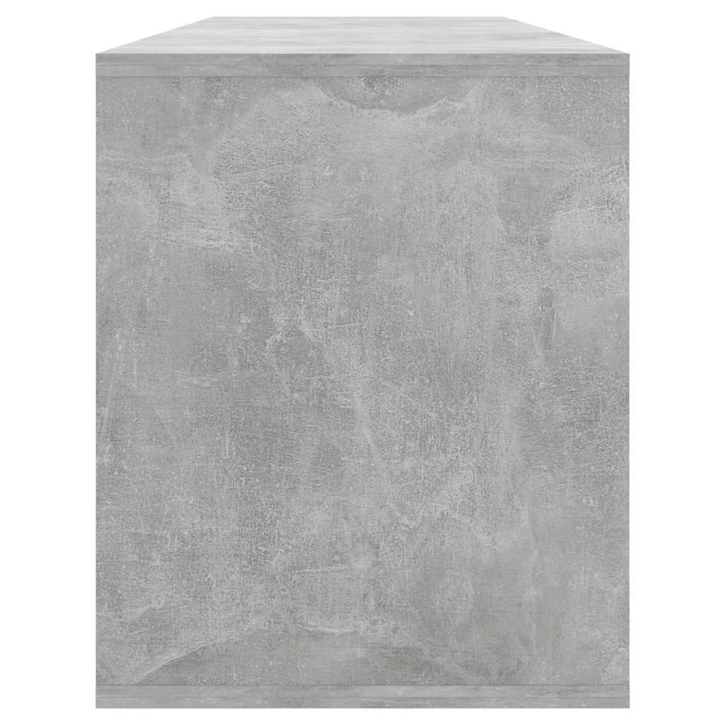 TV-Schrank Betongrau 130x35x50 cm Holzwerkstoff