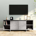 TV-Schrank Betongrau 130x35x50 cm Holzwerkstoff
