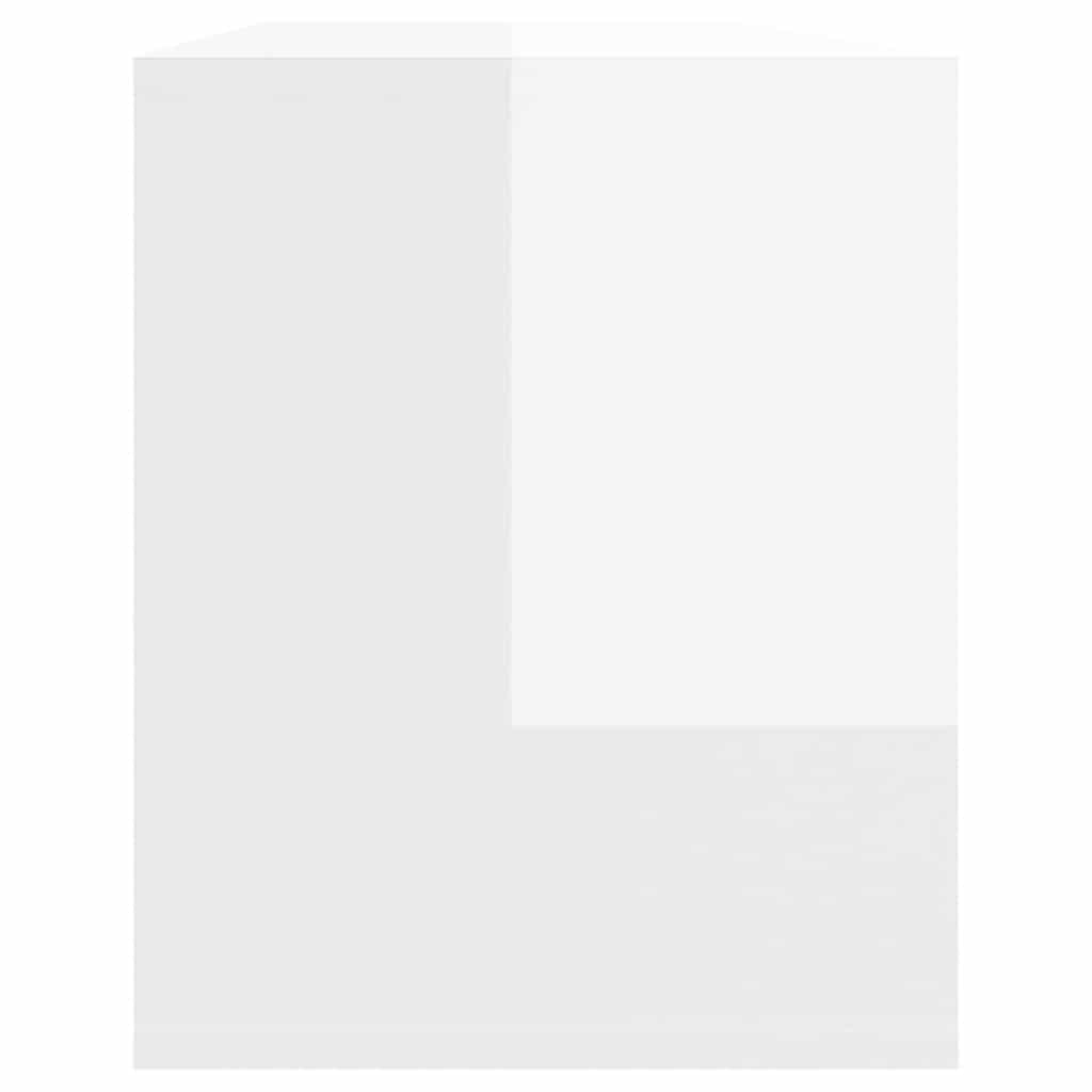 TV-Schrank Hochglanz-Weiß 130x35x50 cm Holzwerkstoff