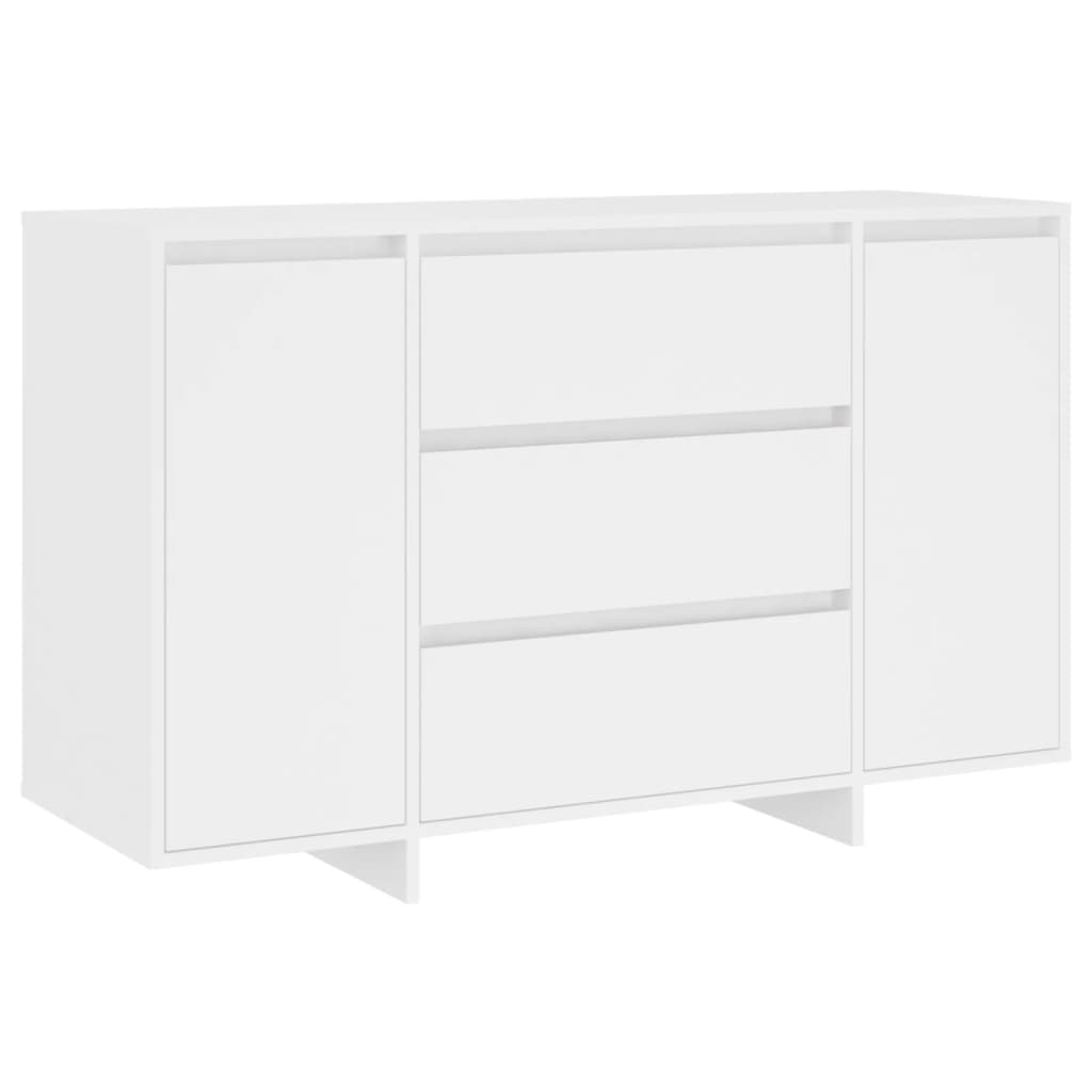 Sideboard mit 3 Schubladen Weiß 120x41x75 cm Holzwerkstoff