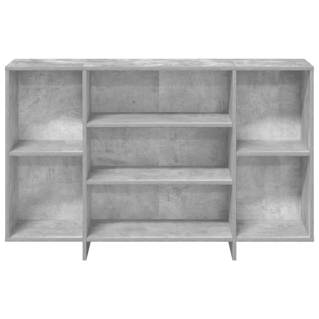 Sideboard Betongrau 120x30x75 cm Holzwerkstoff