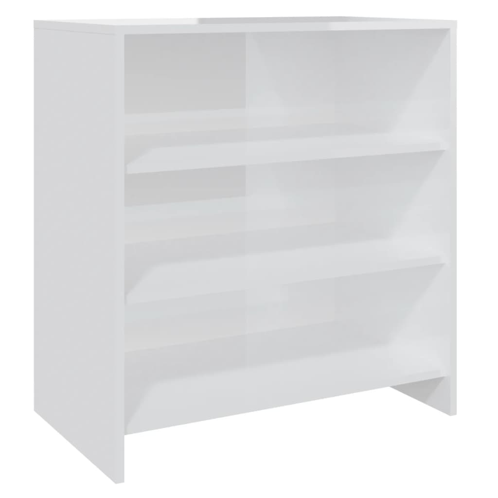 Sideboard Hochglanz-Weiß 70x40,5x75 cm Holzwerkstoff