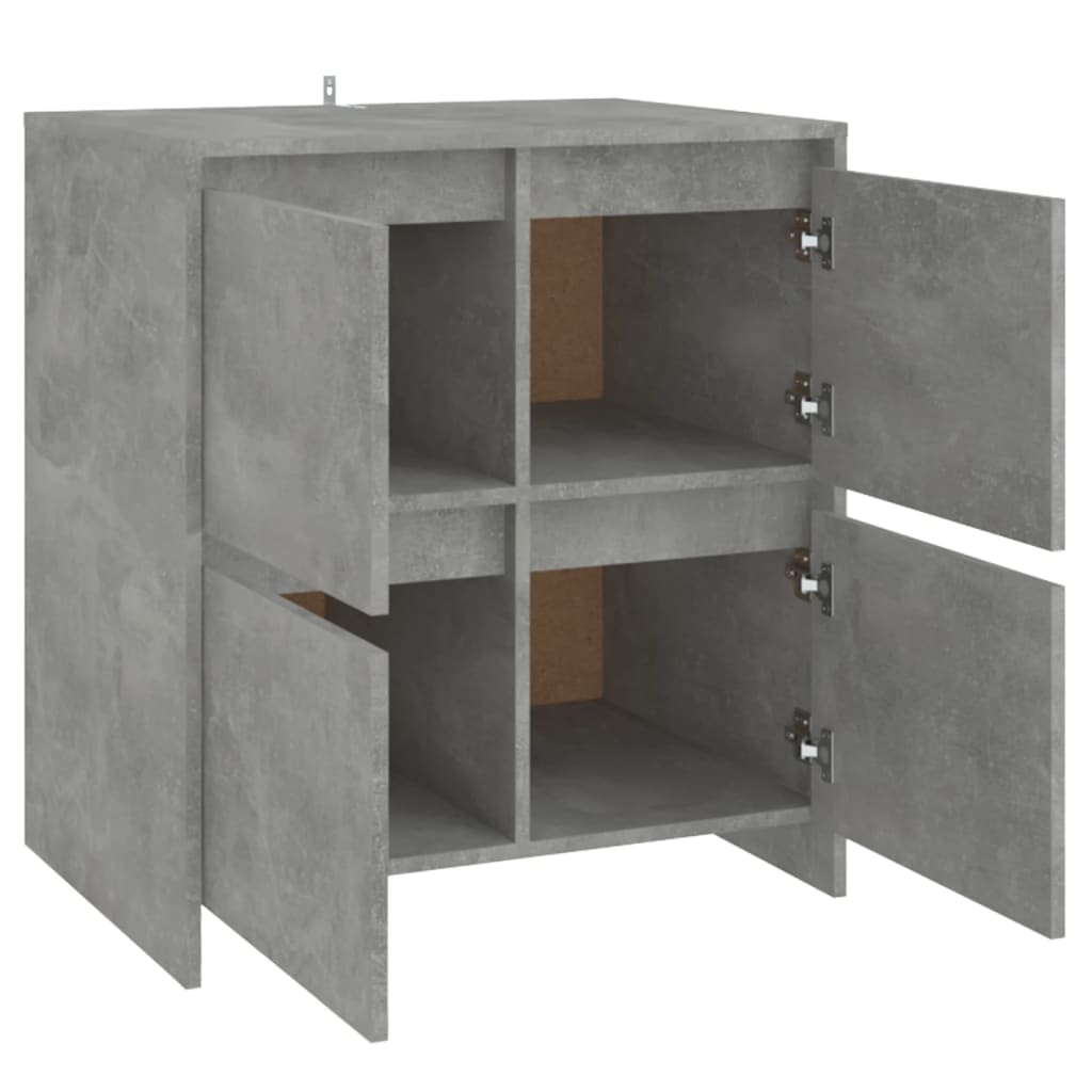 Sideboard Betongrau 70x41x75 cm Holzwerkstoff