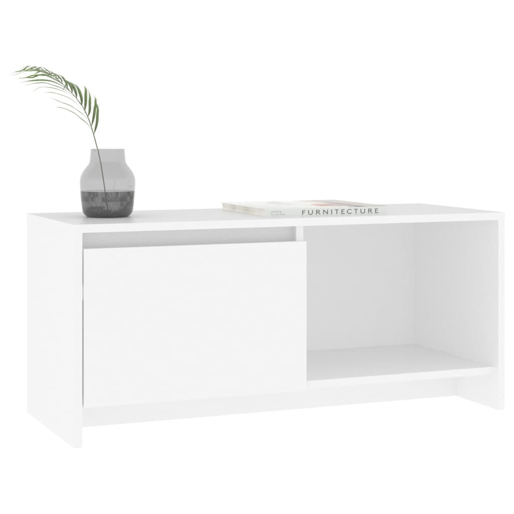 TV-Schrank Weiß 90x35x40 cm Holzwerkstoff
