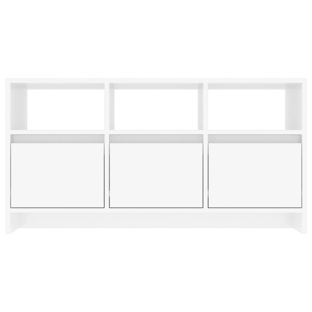 TV-Schrank Hochglanz-Weiß 102x37,5x52,5 cm Holzwerkstoff