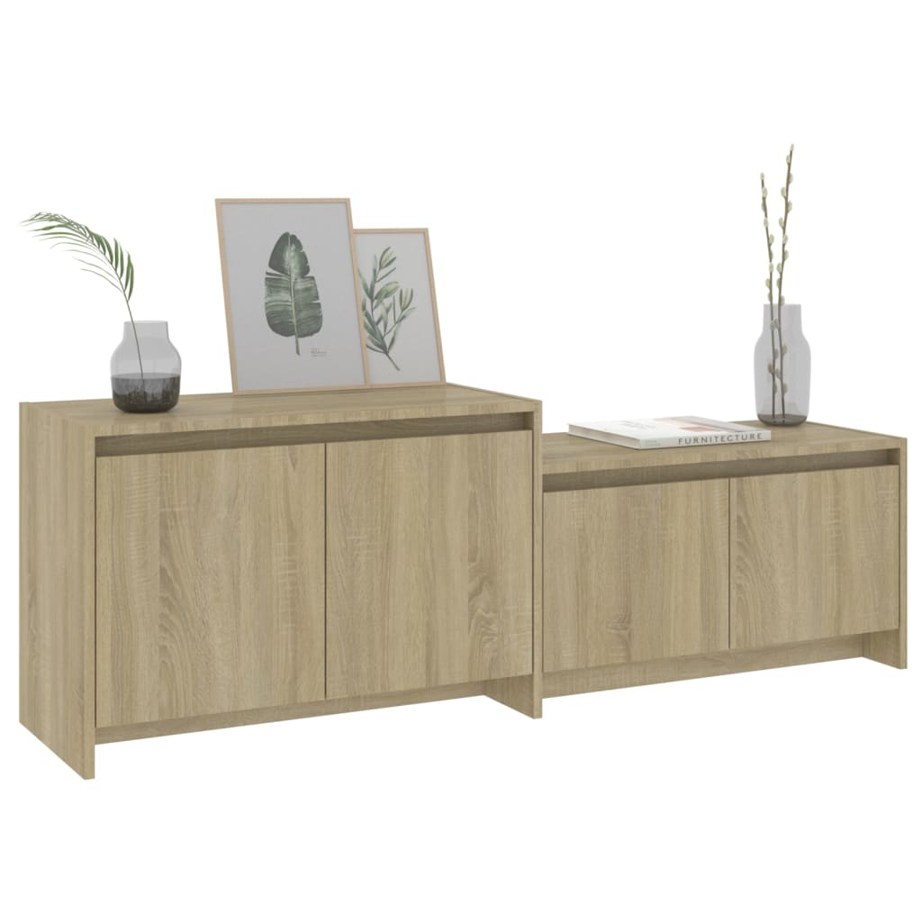 TV-Schrank Sonoma-Eiche 146,5x35x50 cm Holzwerkstoff