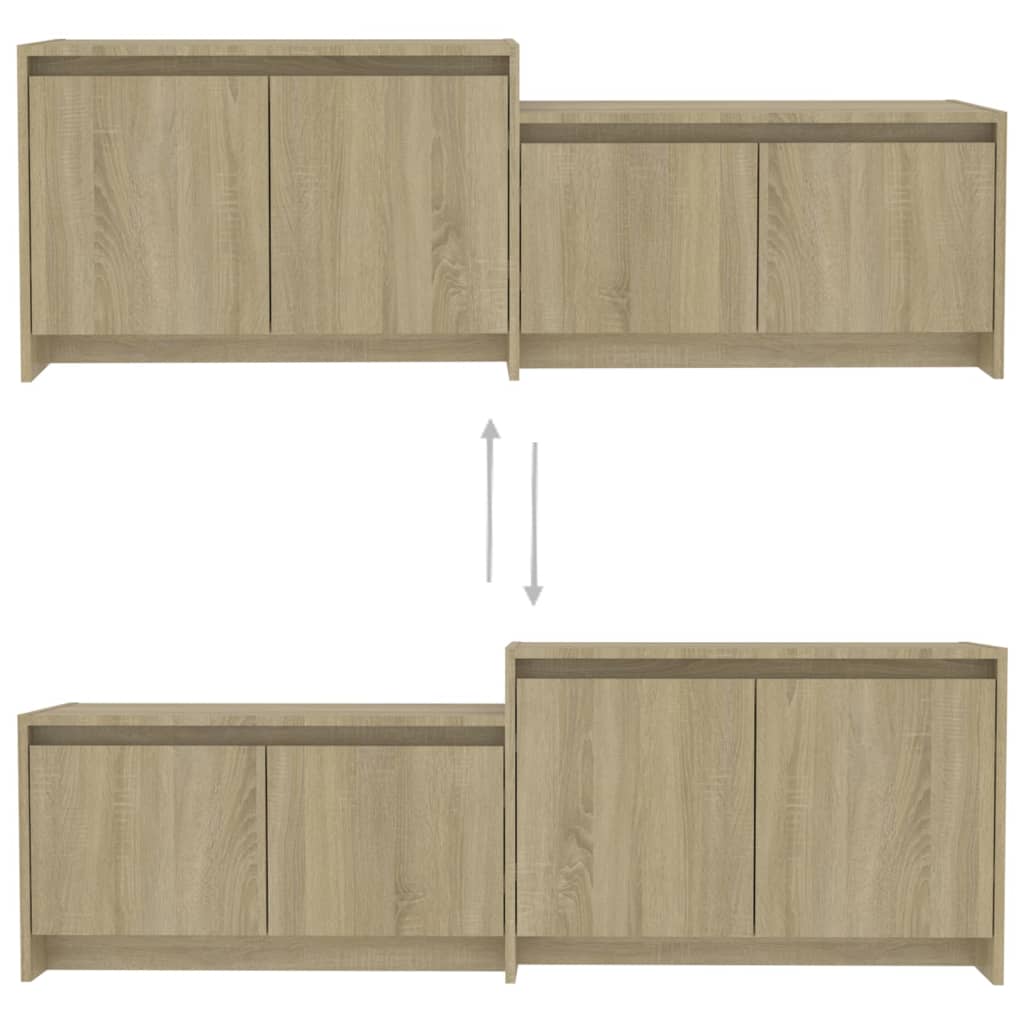 TV-Schrank Sonoma-Eiche 146,5x35x50 cm Holzwerkstoff