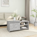 Couchtisch Betongrau 102x50x45 cm Holzwerkstoff