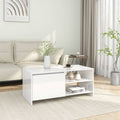 Couchtisch Hochglanz-Weiß 102x50x45 cm Holzwerkstoff