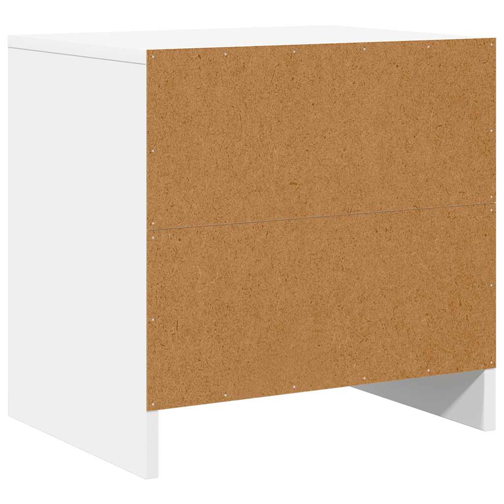 Nachttisch Weiß 45x34x44,5 cm Holzwerkstoff