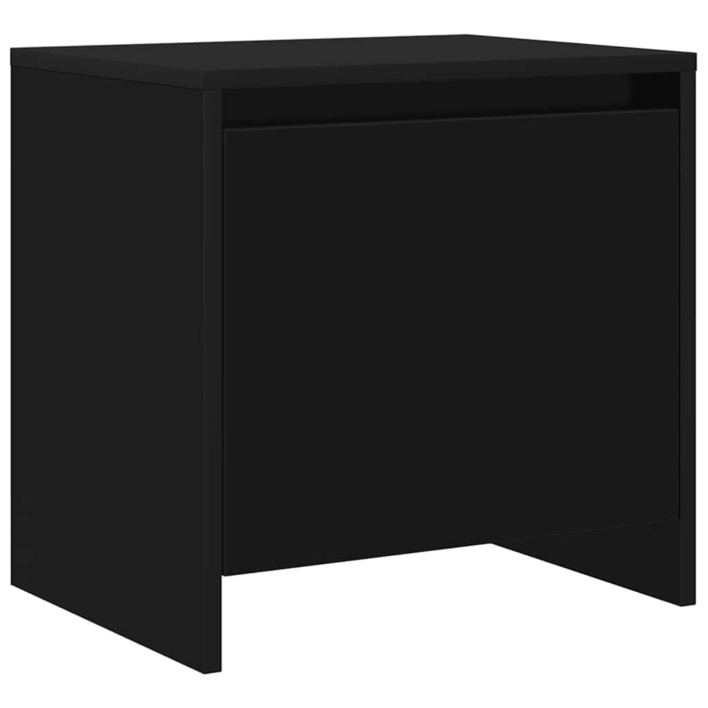 Nachttisch Schwarz 45x34x44,5 cm Holzwerkstoff
