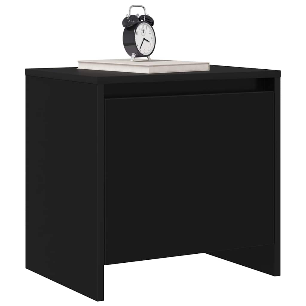 Nachttisch Schwarz 45x34x44,5 cm Holzwerkstoff