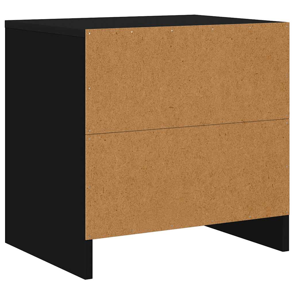 Nachttisch Schwarz 45x34x44,5 cm Holzwerkstoff