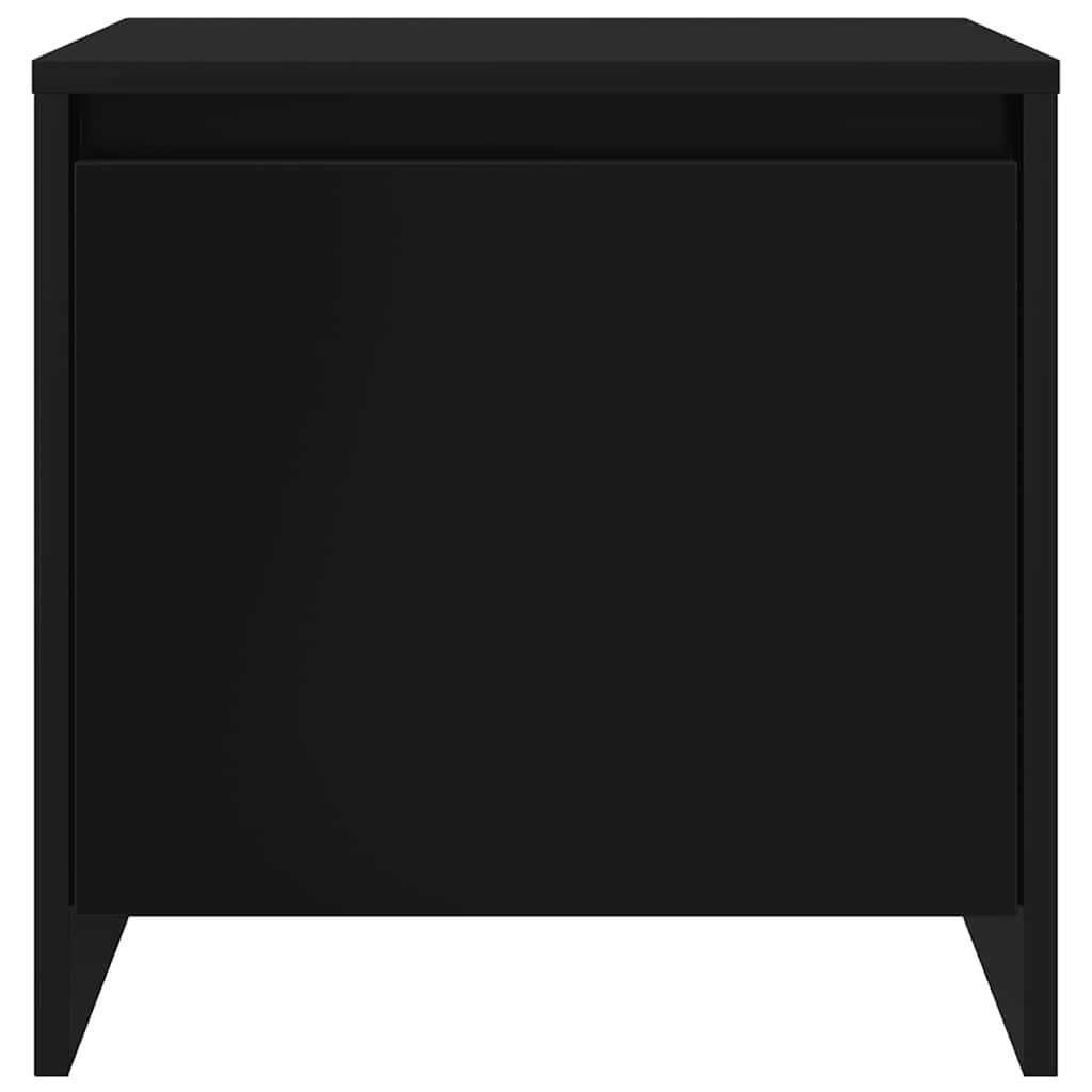 Nachttische 2 Stk. Schwarz 45x34x44,5 cm Holzwerkstoff