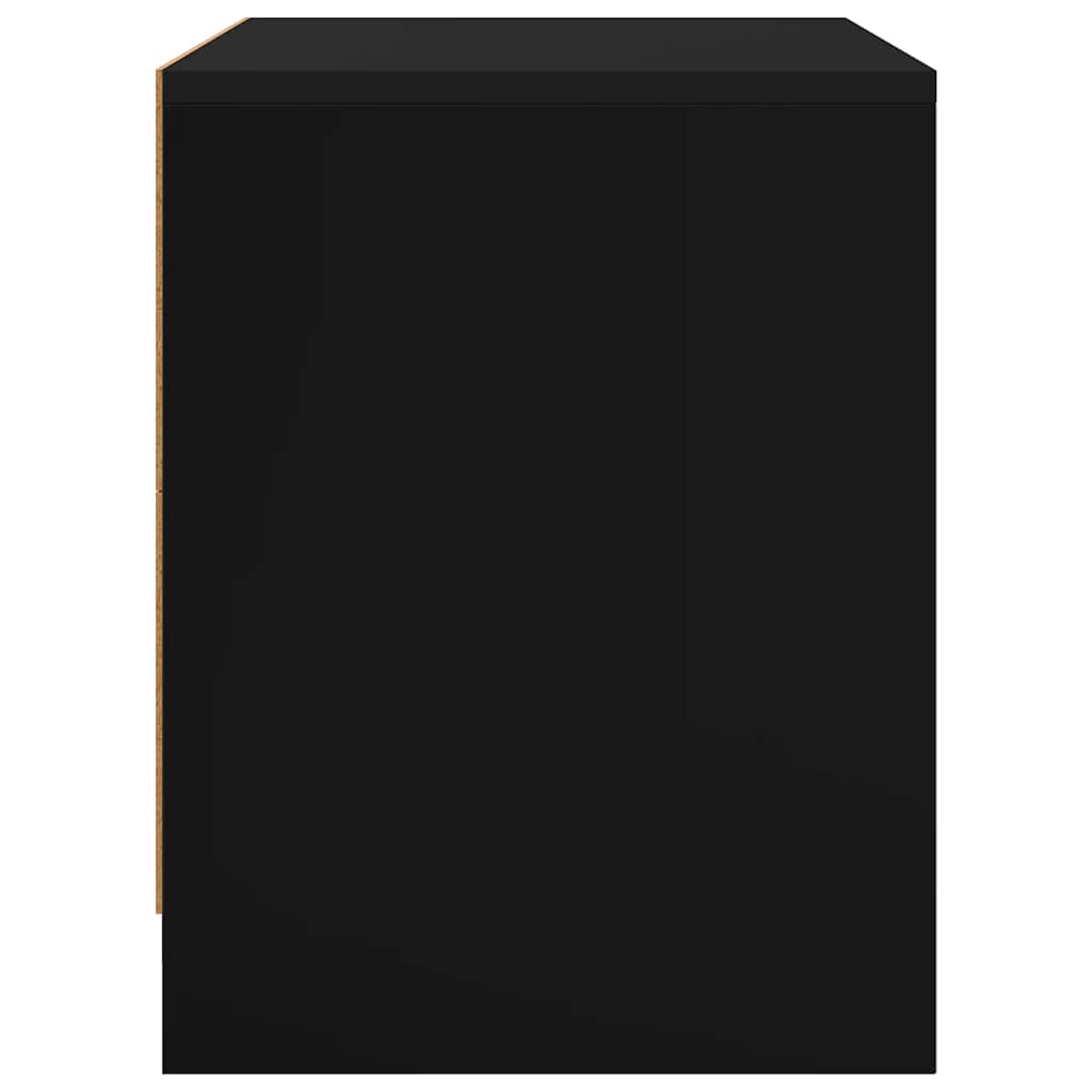 Nachttische 2 Stk. Schwarz 45x34x44,5 cm Holzwerkstoff