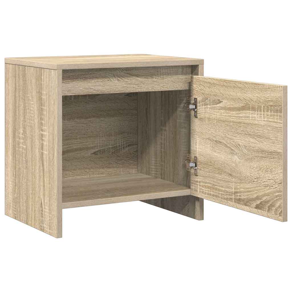 Nachttische 2 Stk. Sonoma-Eiche 45x34x44,5 cm Holzwerkstoff