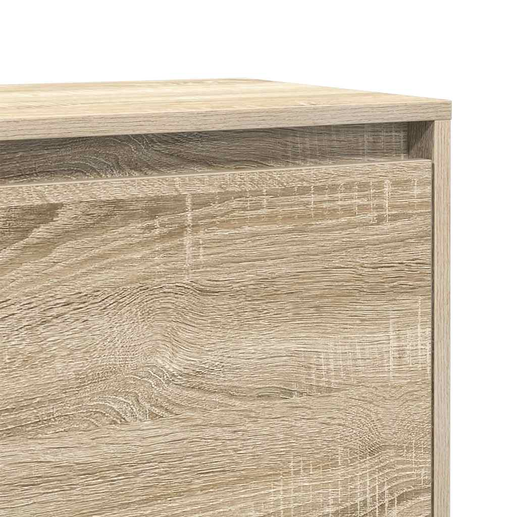 Nachttische 2 Stk. Sonoma-Eiche 45x34x44,5 cm Holzwerkstoff