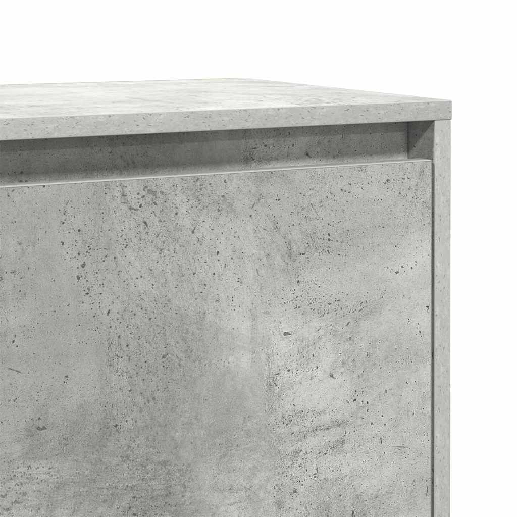 Nachttische 2 Stk. Betongrau 45x34x44,5 cm Holzwerkstoff