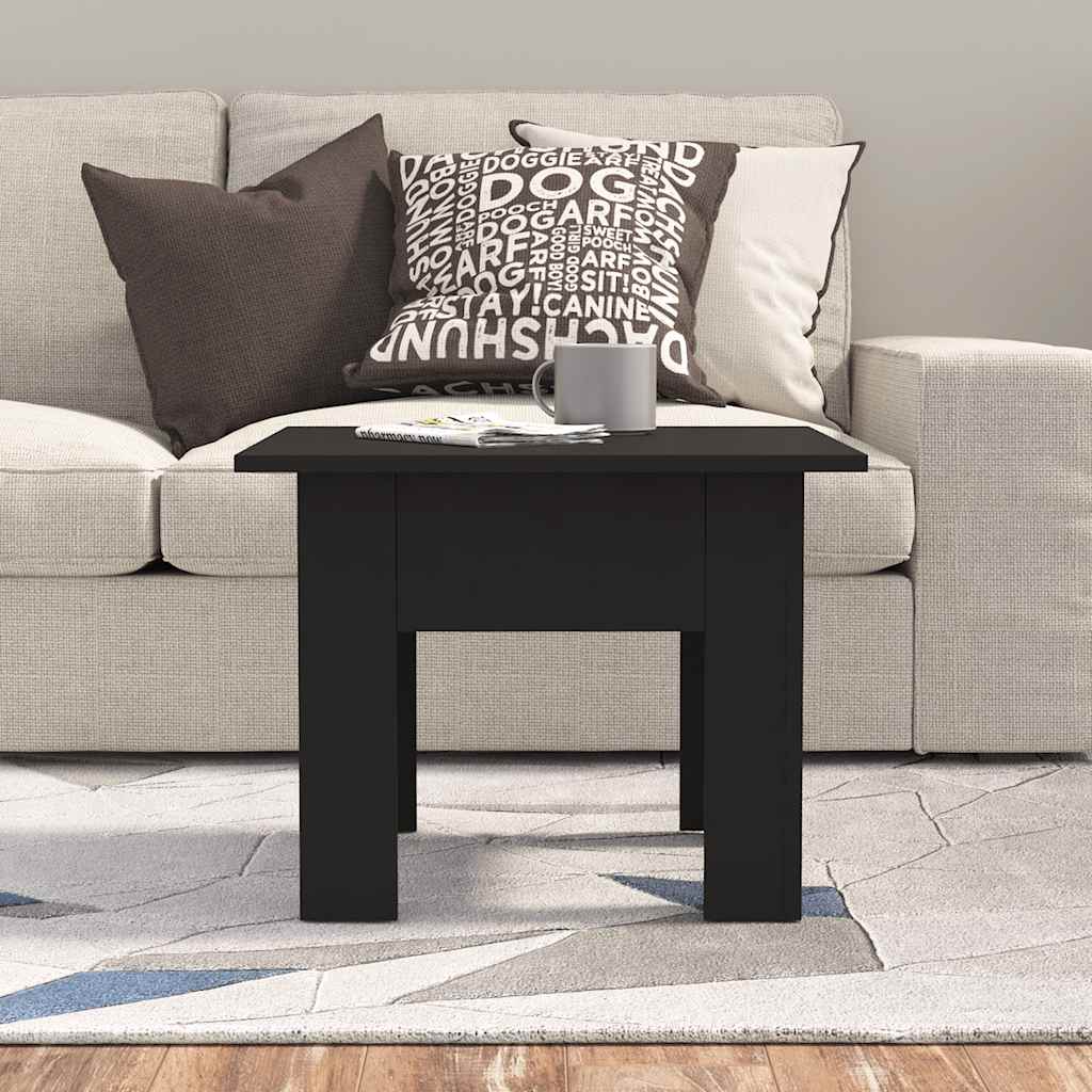 Couchtisch Schwarz 55x55x42 cm Holzwerkstoff