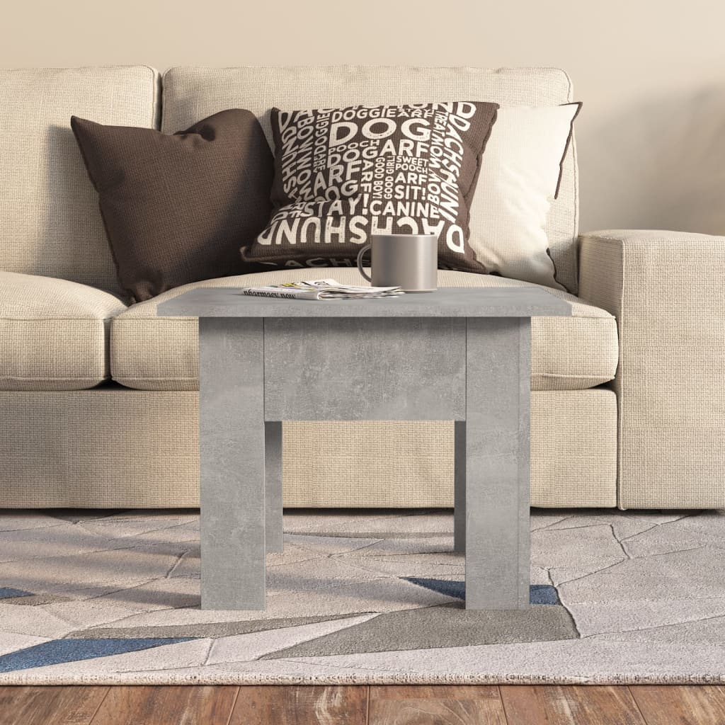 Couchtisch Betongrau 55x55x42 cm Holzwerkstoff