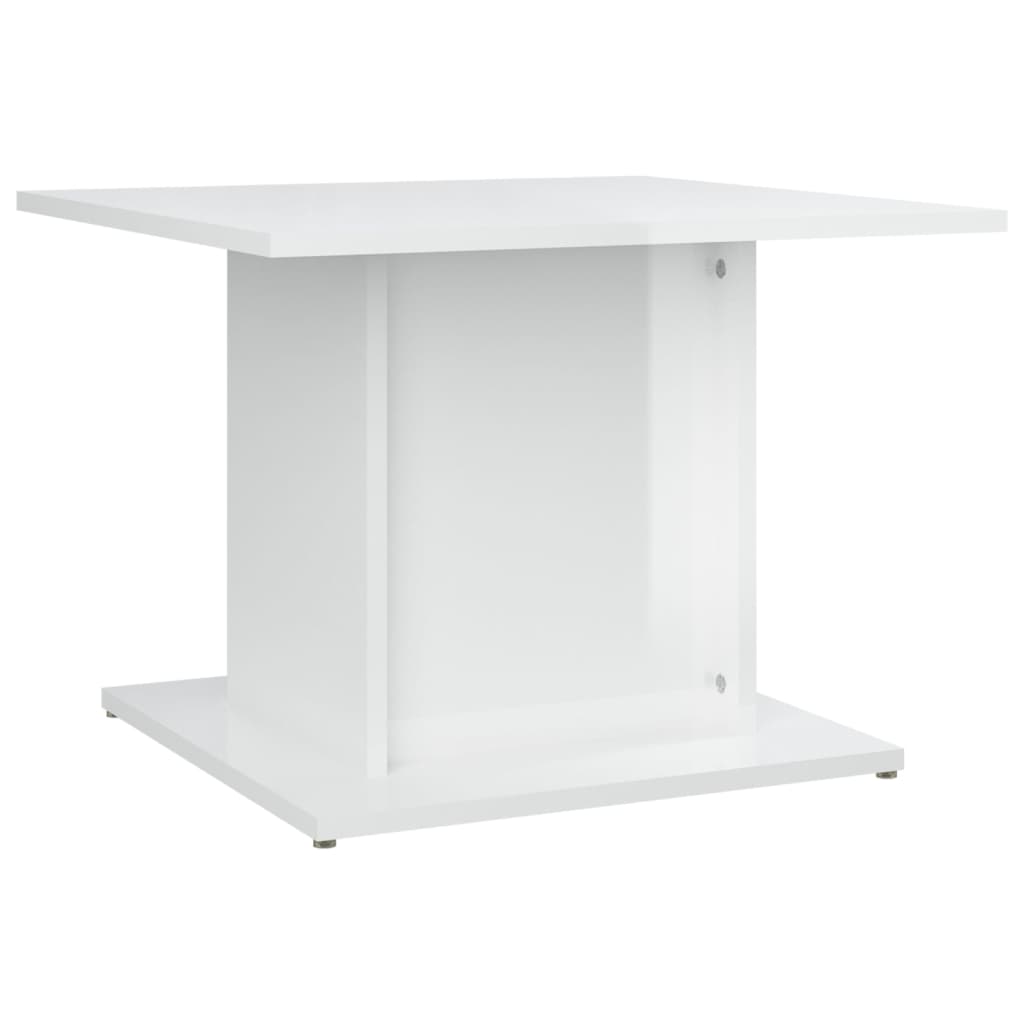 Couchtisch Hochglanz-Weiß 55,5x55,5x40 cm Holzwerkstoff