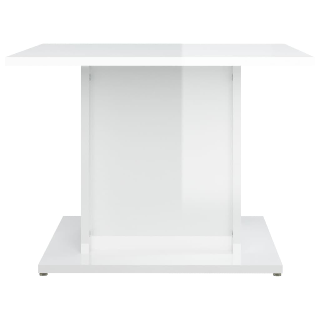 Couchtisch Hochglanz-Weiß 55,5x55,5x40 cm Holzwerkstoff