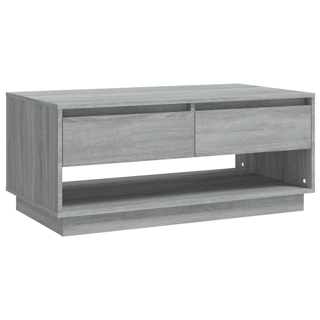 Couchtisch Grau Sonoma 102,5x55x44 cm Holzwerkstoff