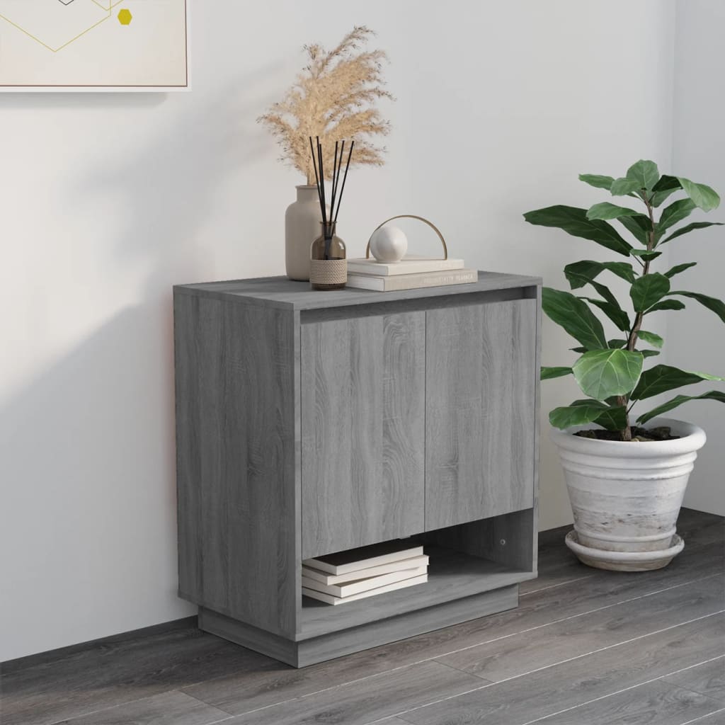 Sideboard Grau Sonoma 70x41x75 cm Holzwerkstoff