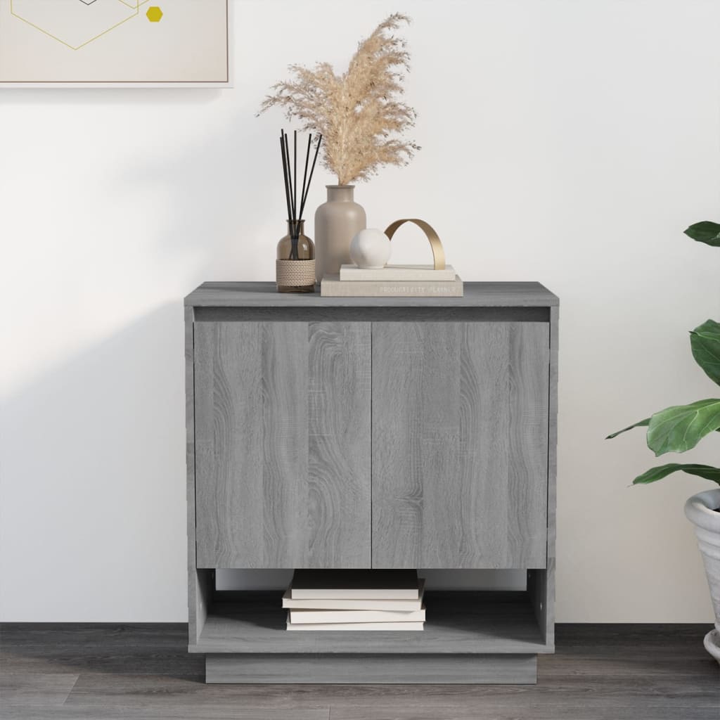 Sideboard Grau Sonoma 70x41x75 cm Holzwerkstoff