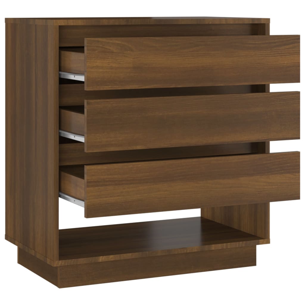 Sideboard Braun Eichen-Optik 70x41x75 cm Holzwerkstoff
