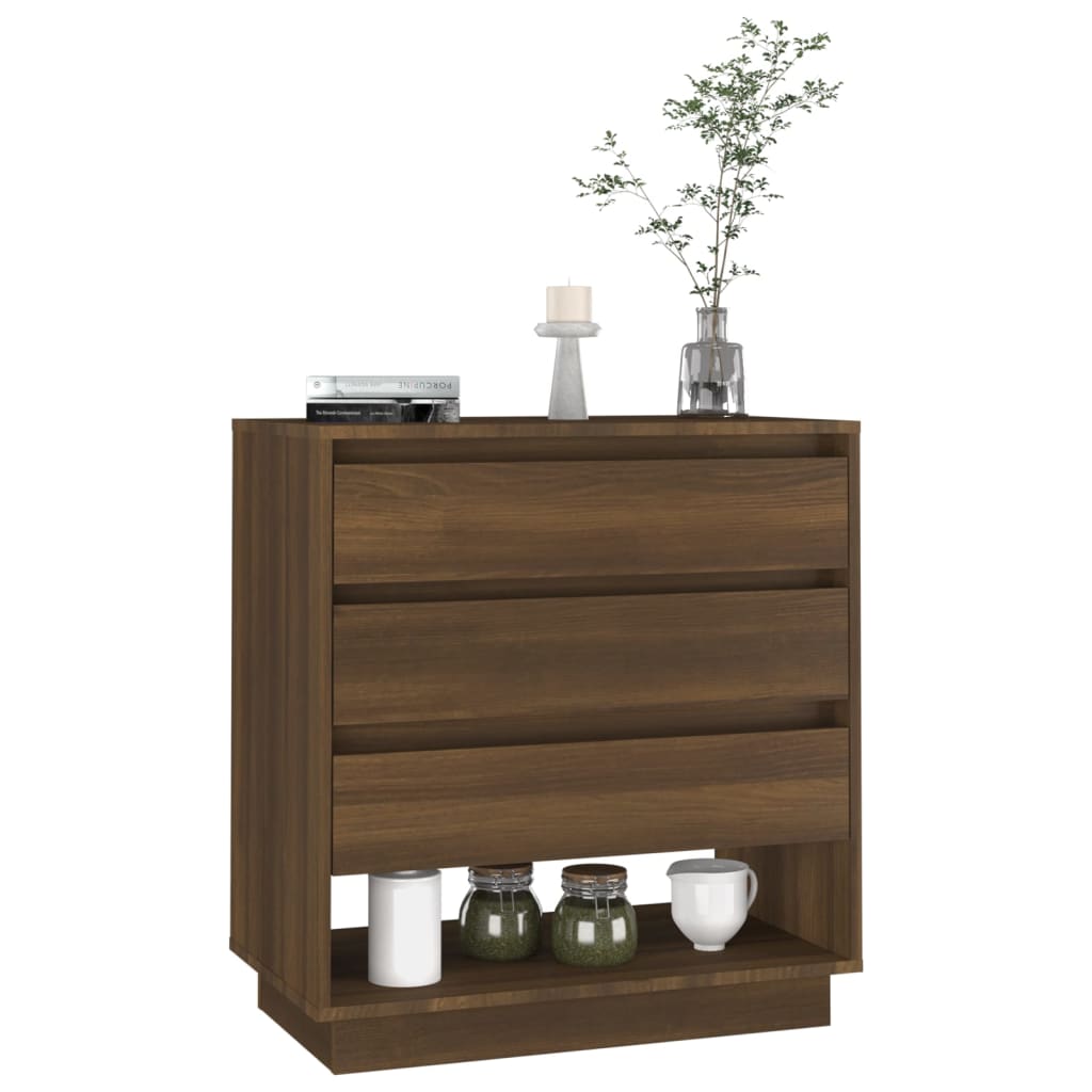 Sideboard Braun Eichen-Optik 70x41x75 cm Holzwerkstoff