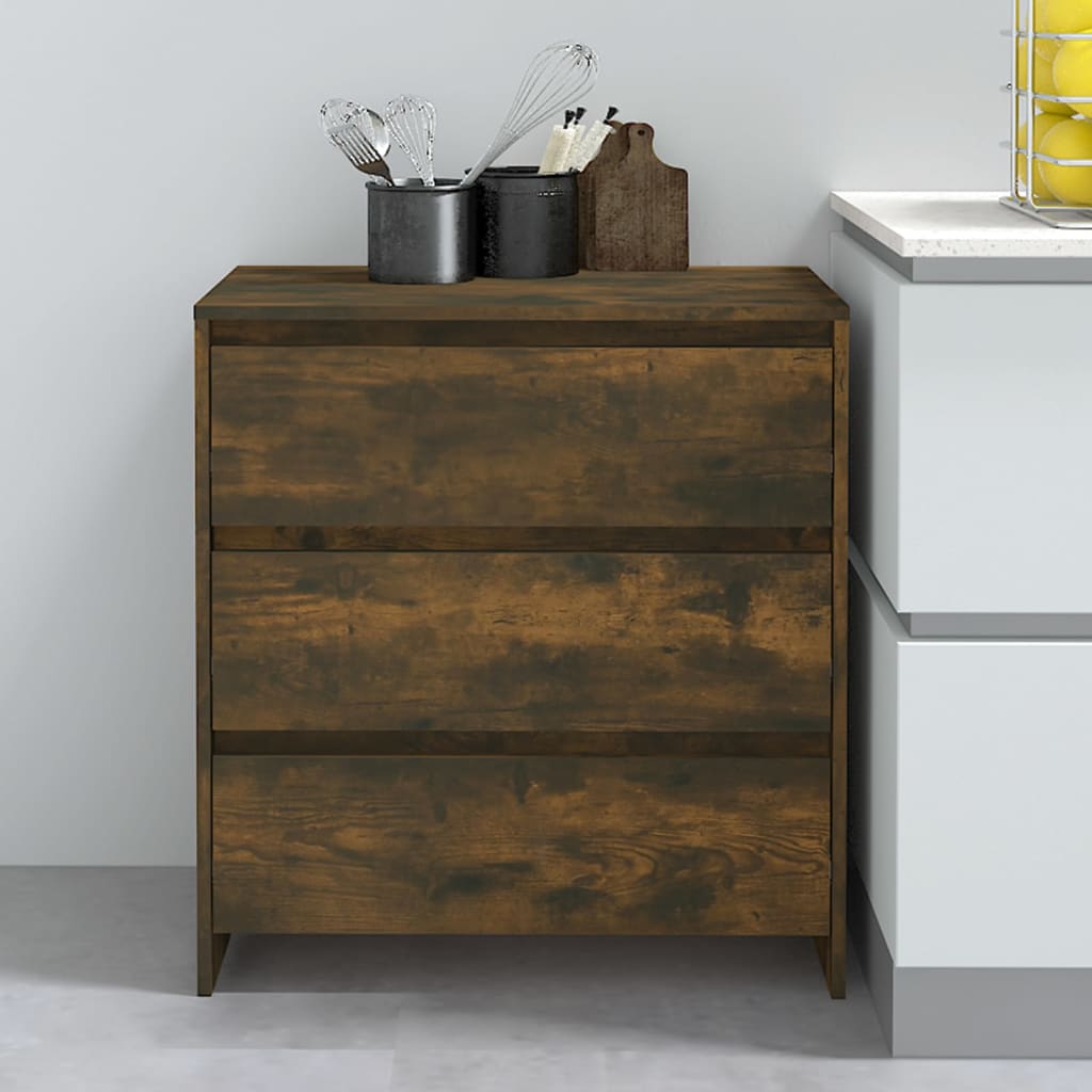 Sideboard Räuchereiche 70x41x75 cm Holzwerkstoff