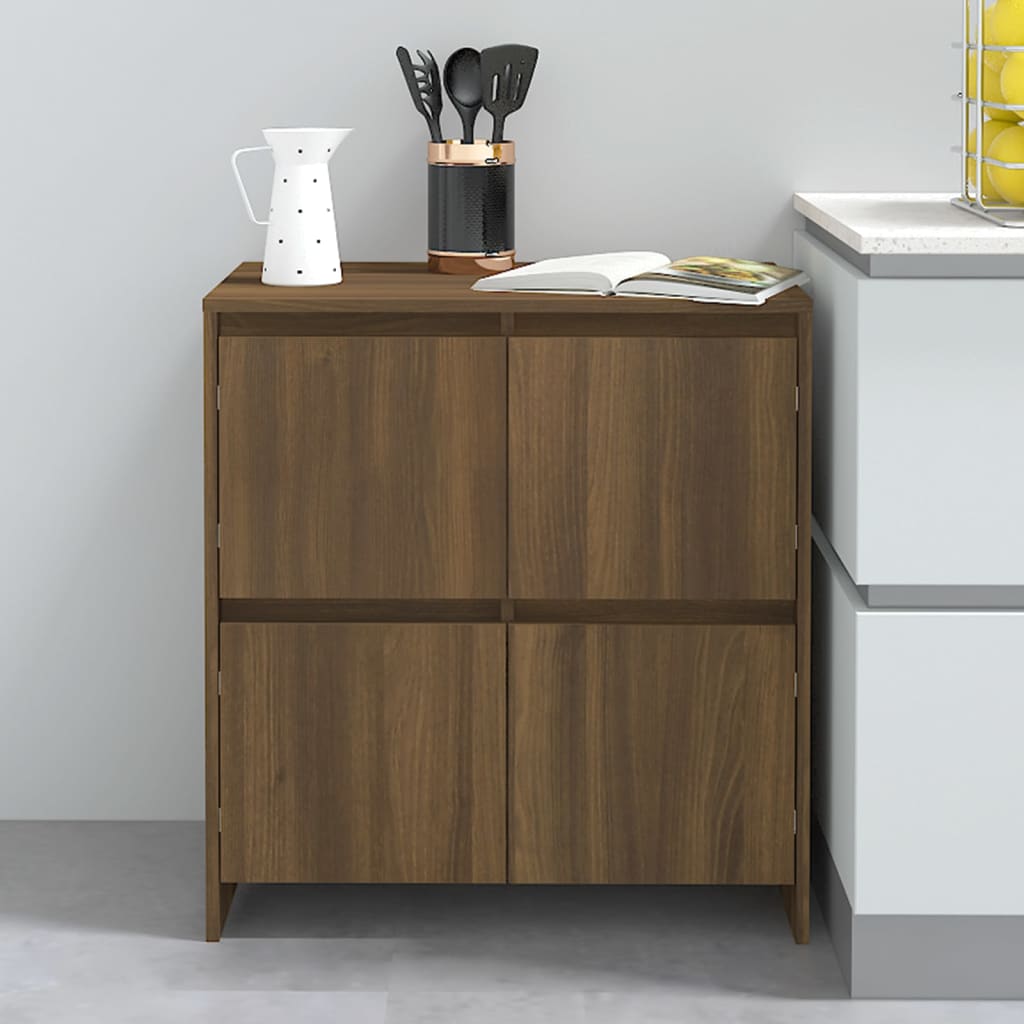 Sideboard Braun Eichen-Optik 70x41x75 cm Holzwerkstoff