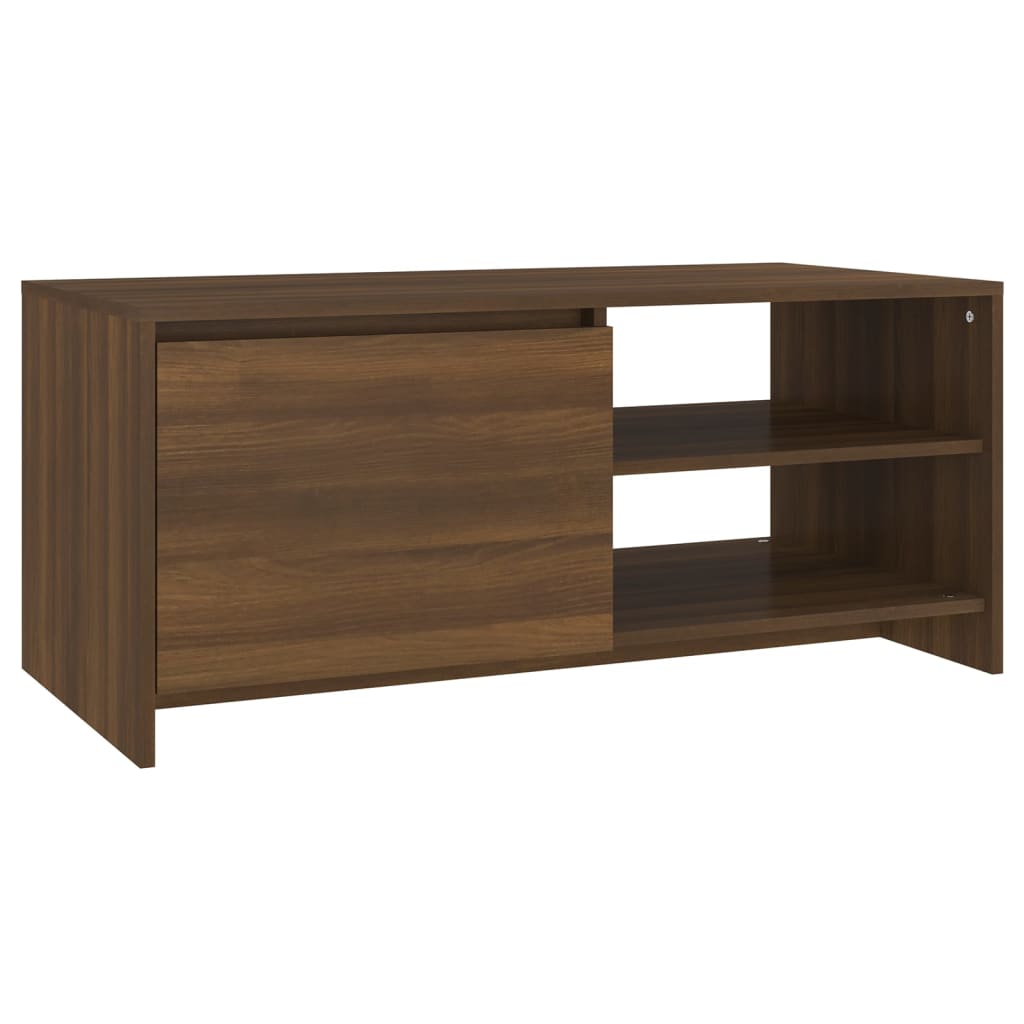 Couchtisch Braun Eichen-Optik 102x50x45 cm Holzwerkstoff