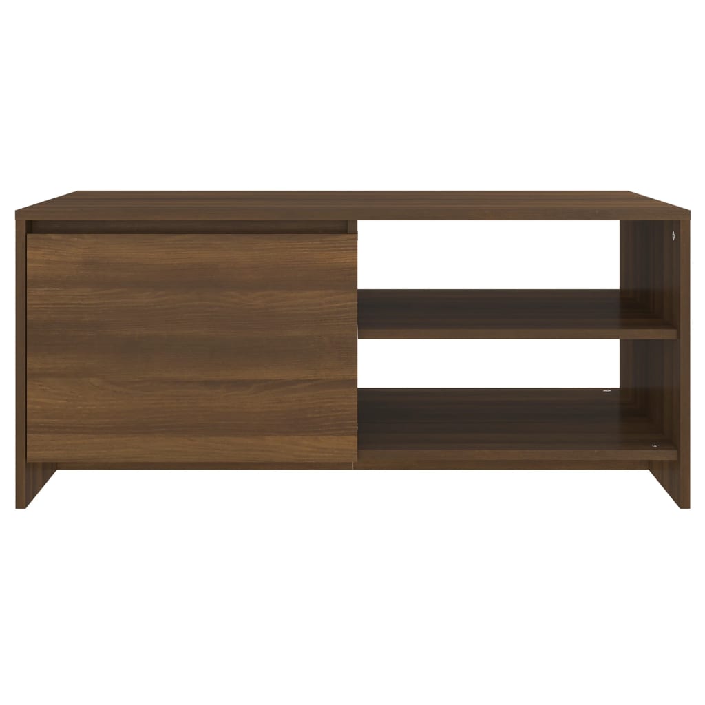Couchtisch Braun Eichen-Optik 102x50x45 cm Holzwerkstoff